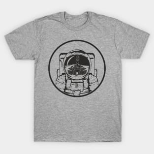 The astronaut met the tank T-Shirt